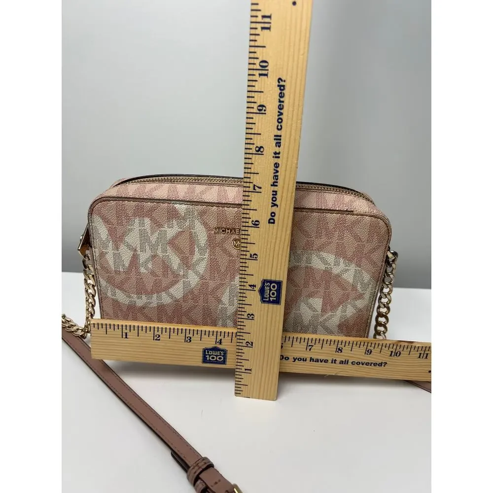 Sale !! Michael Kors Pink and Cream Crossbody Bag